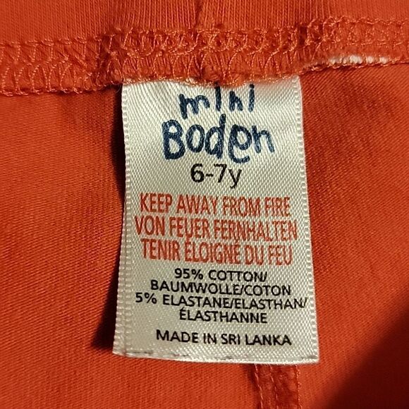 MINI BODEN PEACH POLKA DIT LEGGINGS, SIZE 6-7 YEARS - Picture 3 of 4